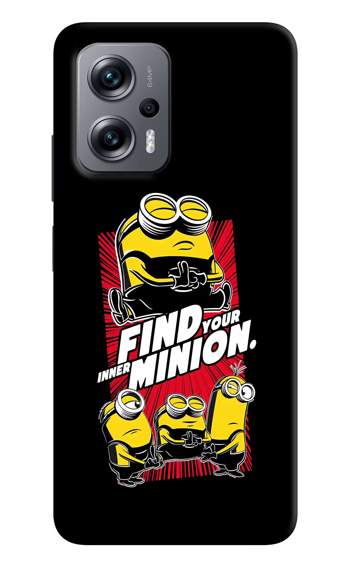 Find your inner Minion Redmi K50i Hard Case Back Cover by Casekaro