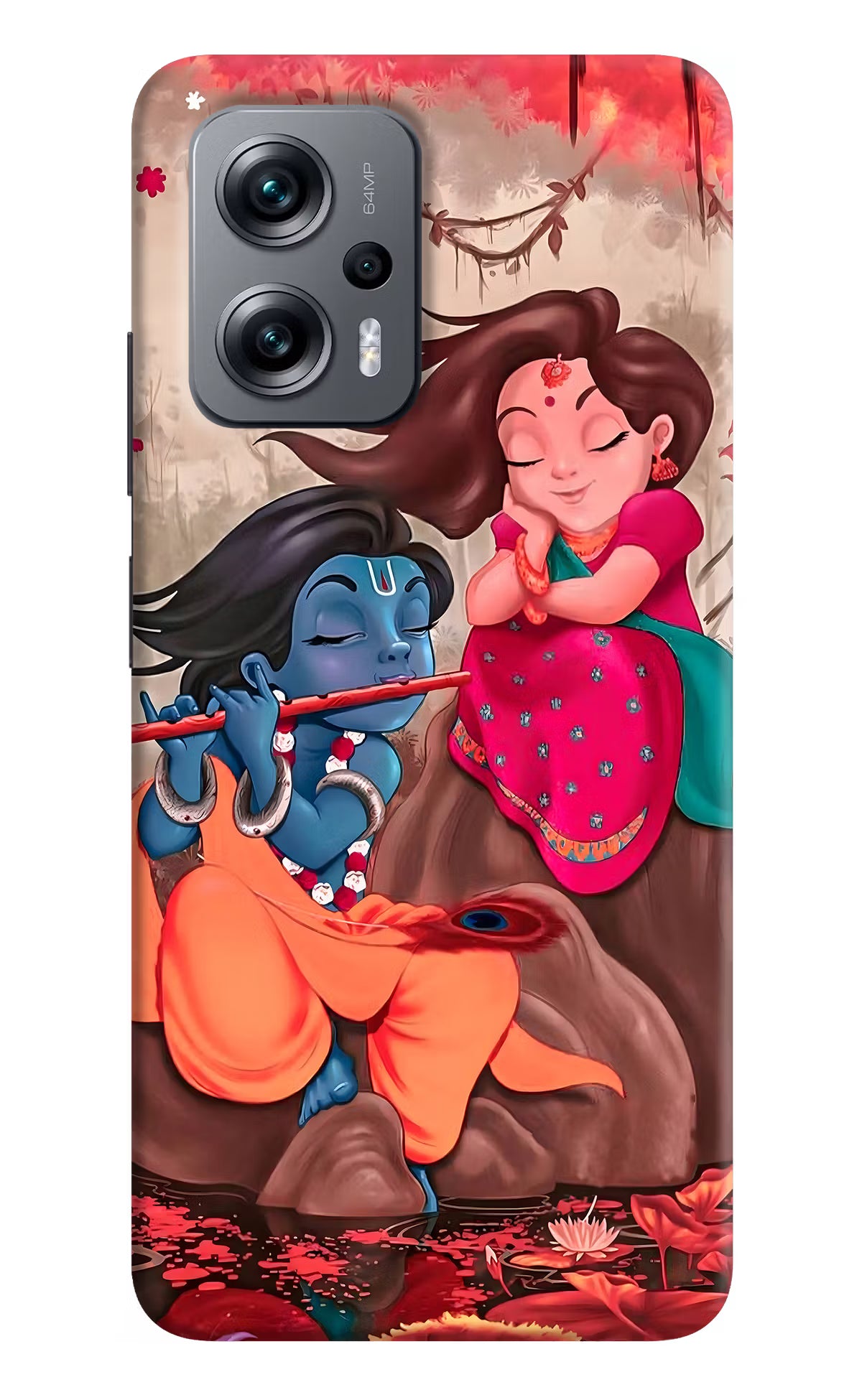 Radhe Krishna Redmi K50i Hard Case Back Cover by Casekaro