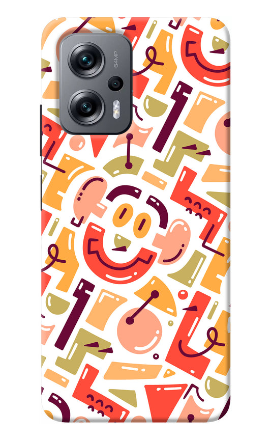 Doodle Pattern Redmi K50i Back Cover