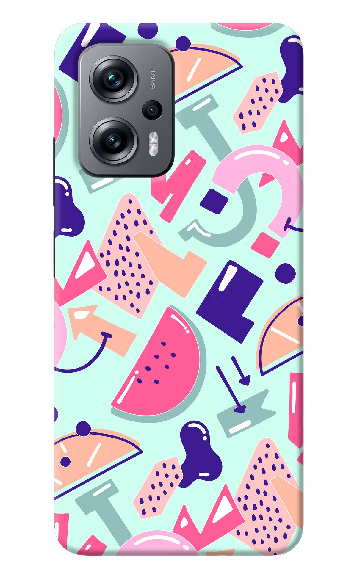 Doodle Pattern Redmi K50i Back Cover