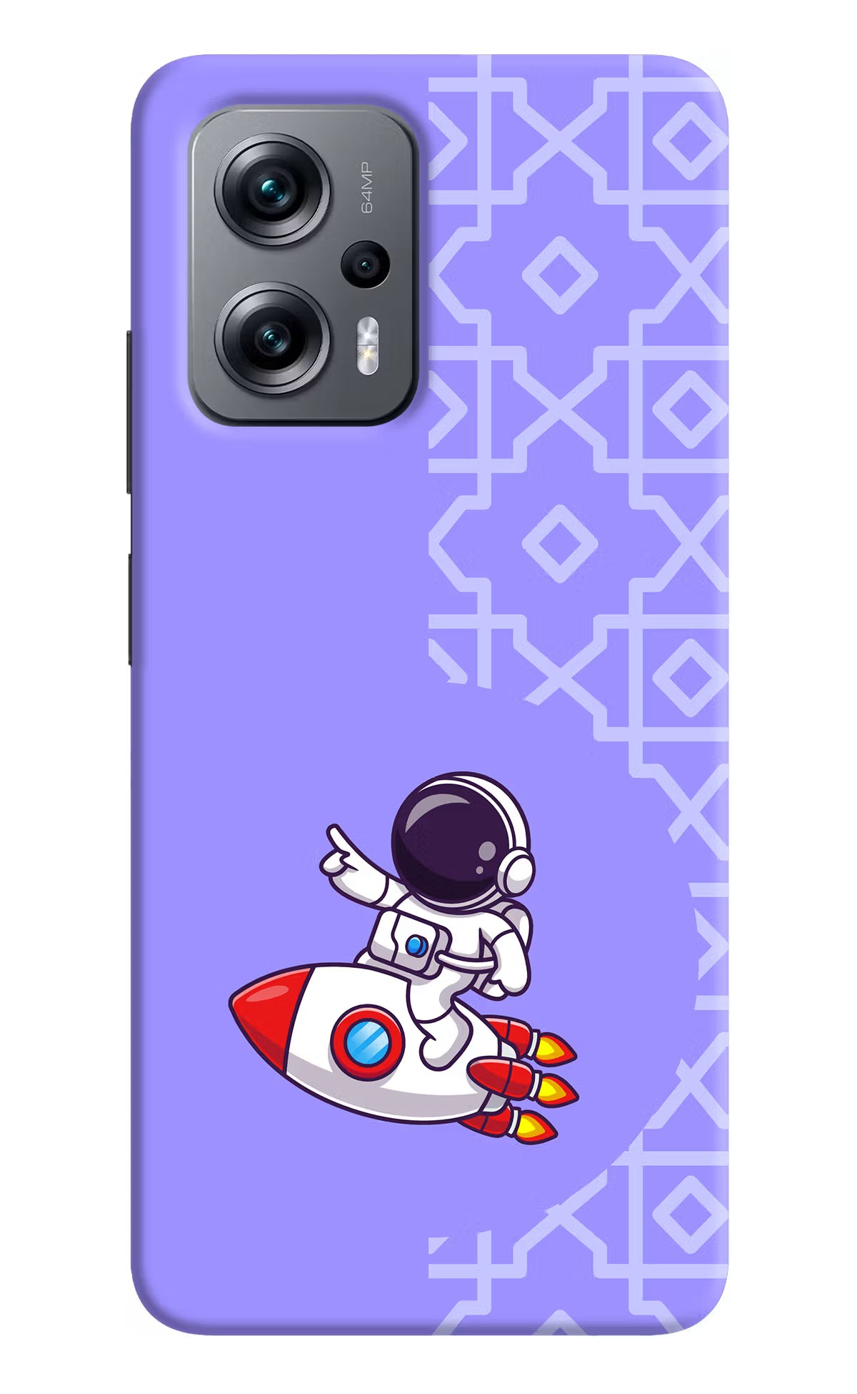 Cute Astronaut Redmi K50i Hard Case Back Cover by Casekaro