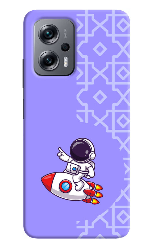 Cute Astronaut Redmi K50i Hard Case Back Cover by Casekaro