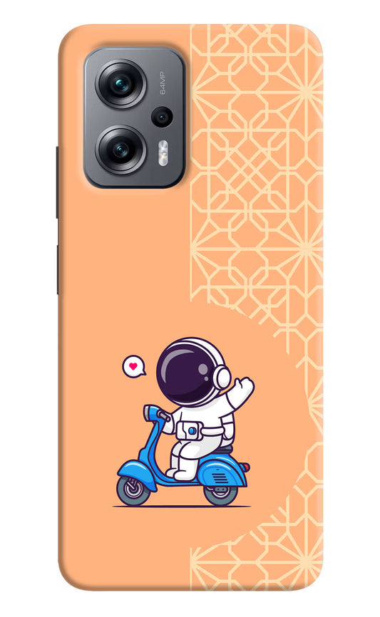 Cute Astronaut Riding Redmi K50i Hard Case Back Cover by Casekaro