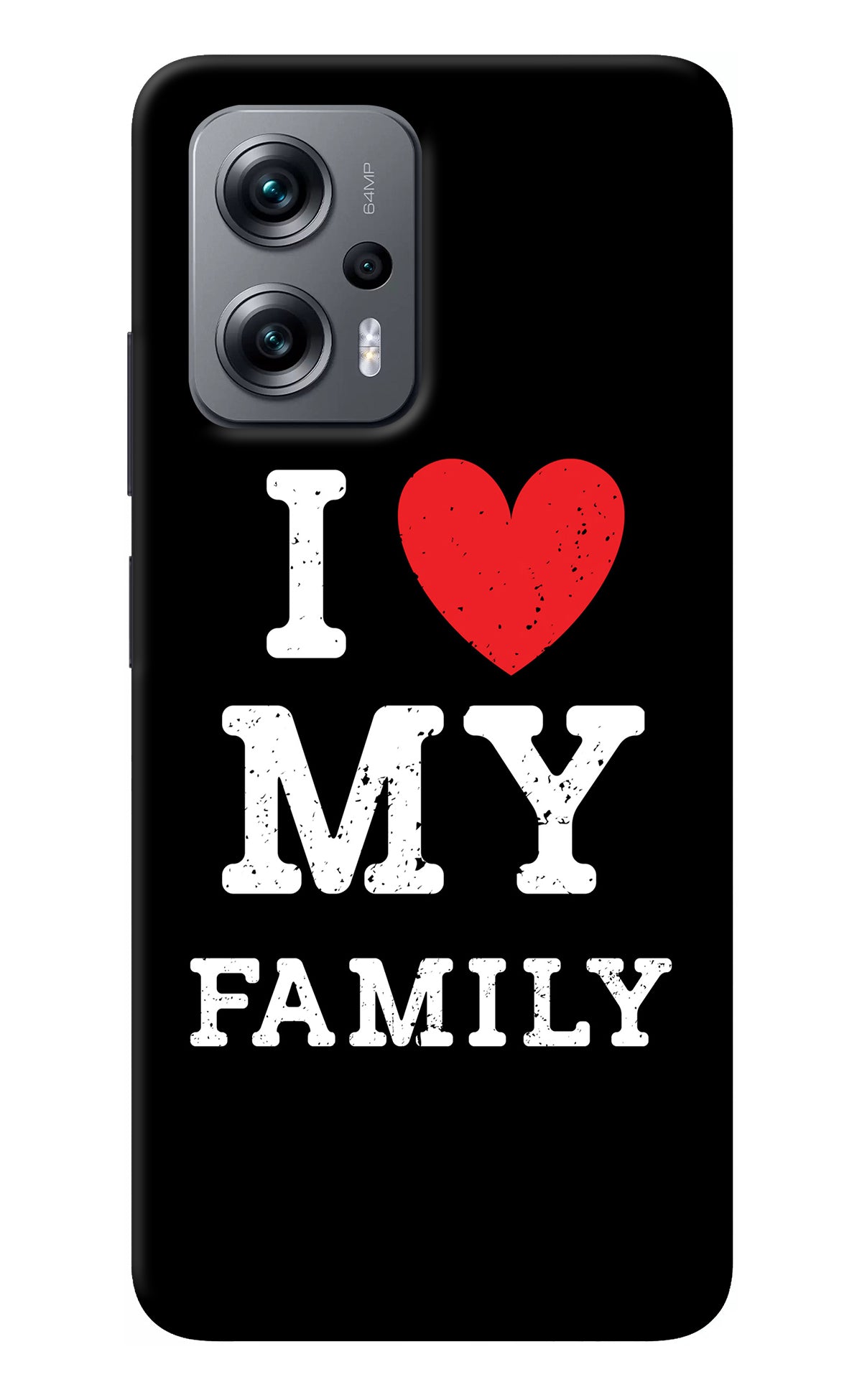 I Love My Family Redmi K50i Back Cover