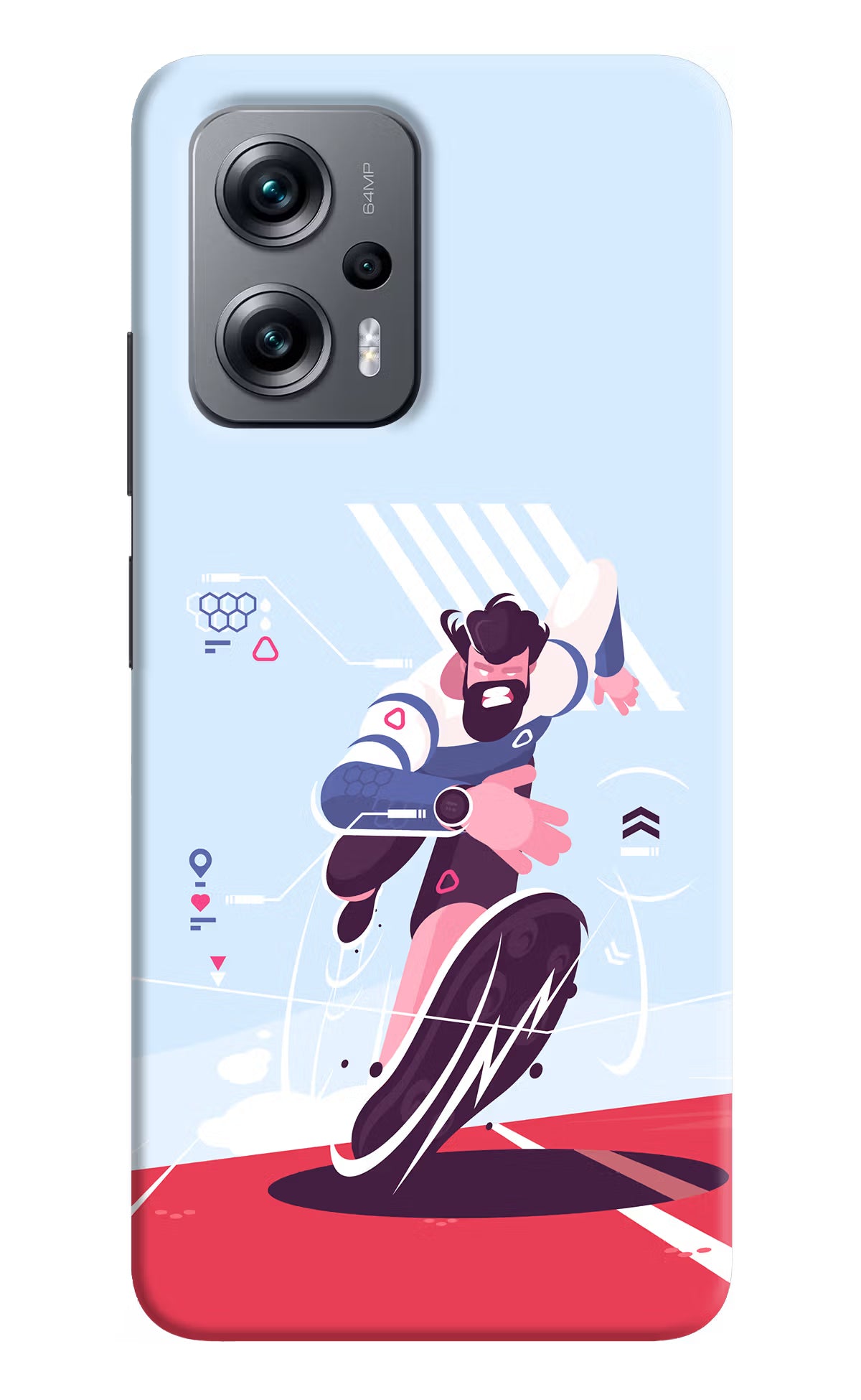 Run Pro Redmi K50i Hard Case Back Cover by Casekaro