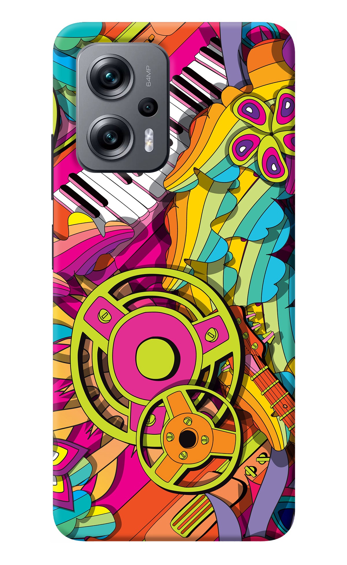 Music Doodle Redmi K50i Back Cover