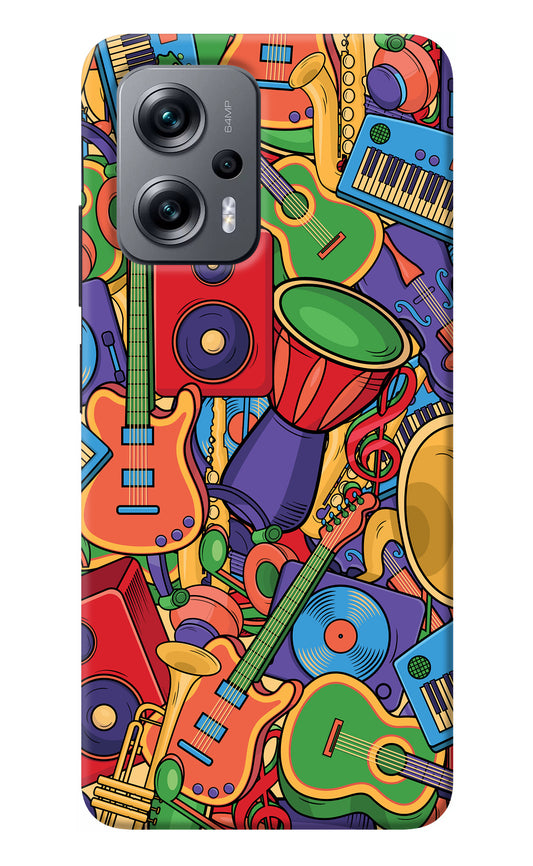 Music Instrument Doodle Redmi K50i Back Cover