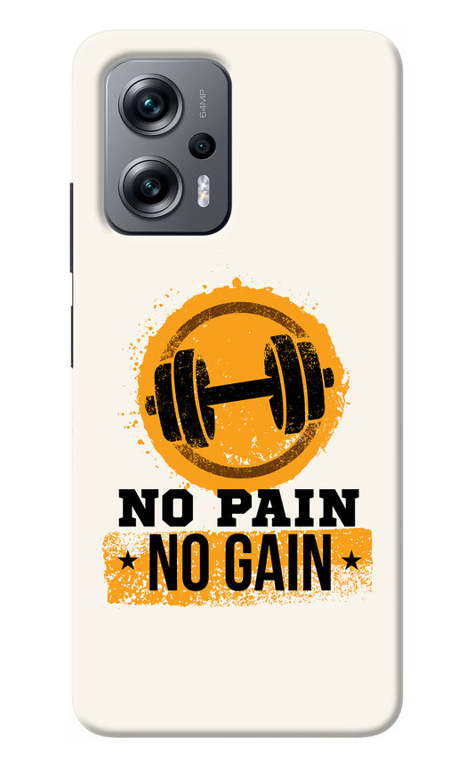 No Pain No Gain Redmi K50i Back Cover