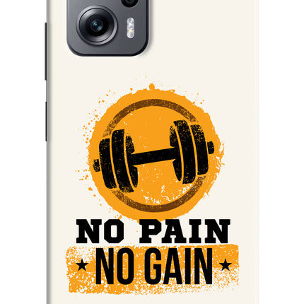 No Pain No Gain Redmi K50i Hard Case Back Cover by Casekaro