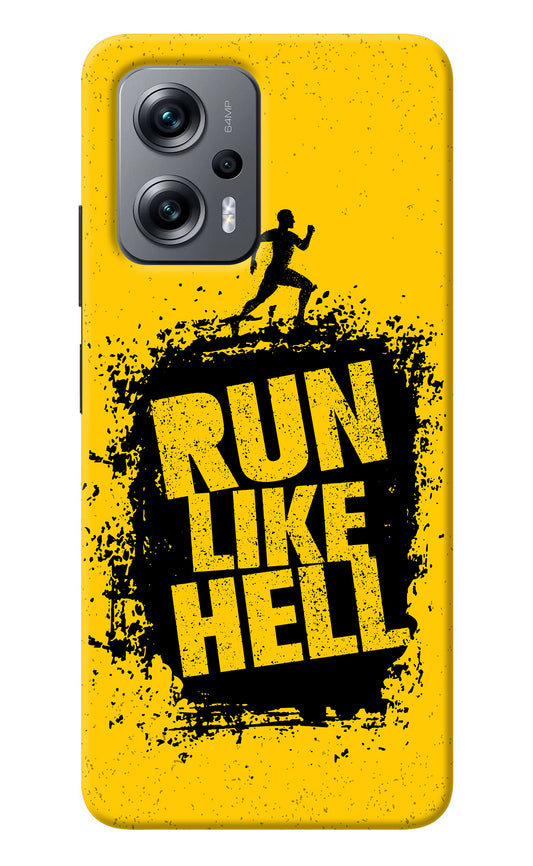 Run Like Hell Redmi K50i Back Cover