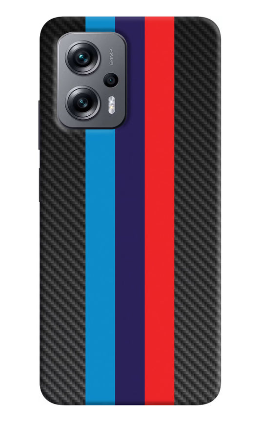 BMW Stripes Pattern Redmi K50i Hard Case Back Cover by Casekaro
