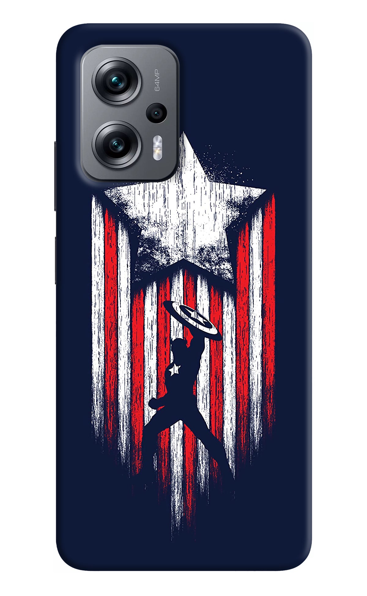 Captain America Marvel Art Redmi K50i Back Cover