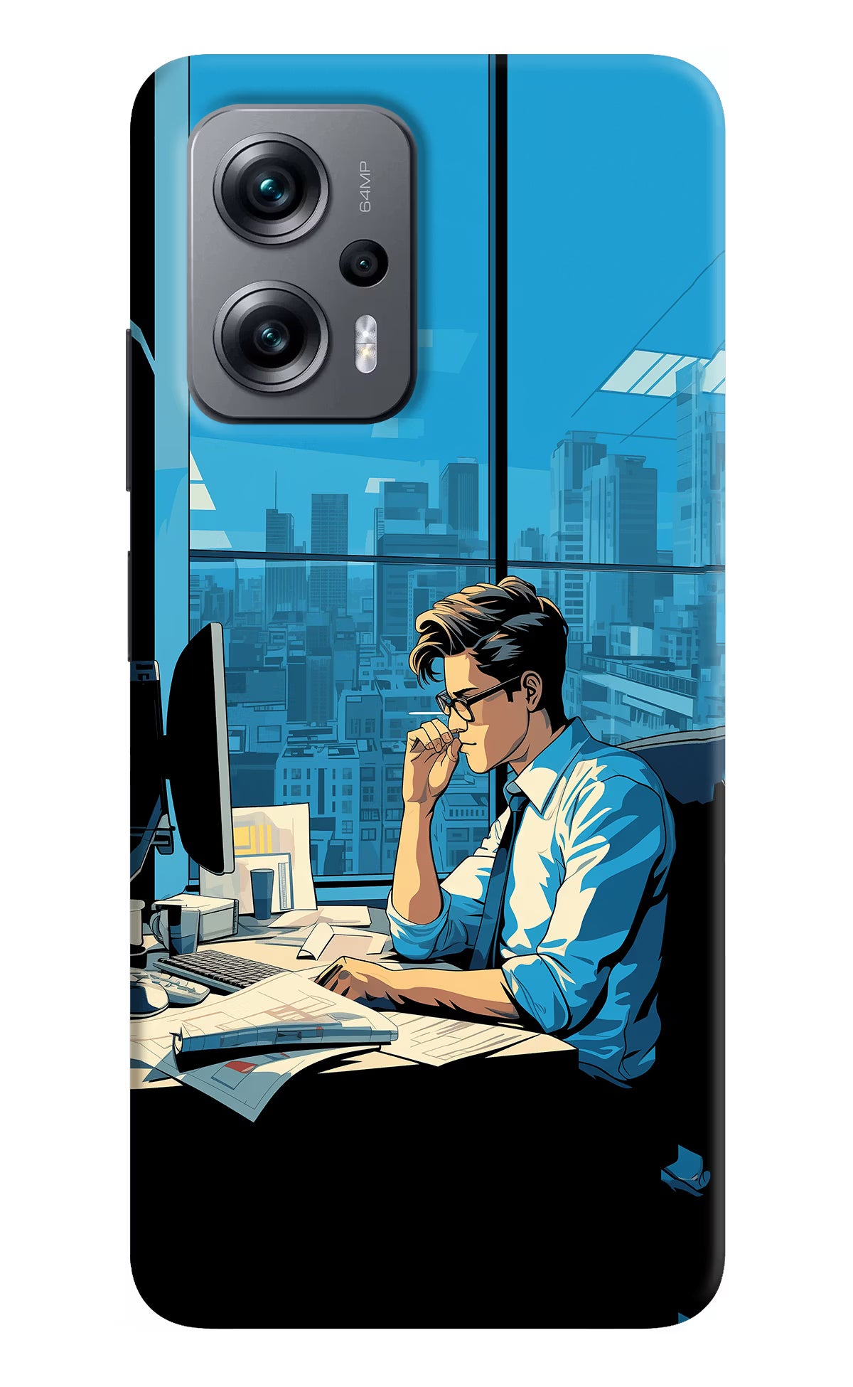 Focused Hustler (AI Generated) Redmi K50i Hard Case Back Cover by Casekaro