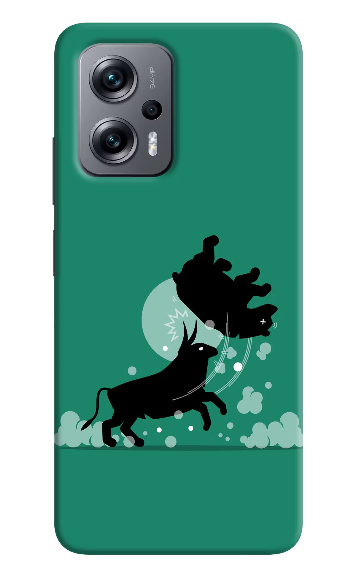 Bull Conqueror Redmi K50i Hard Case Back Cover by Casekaro