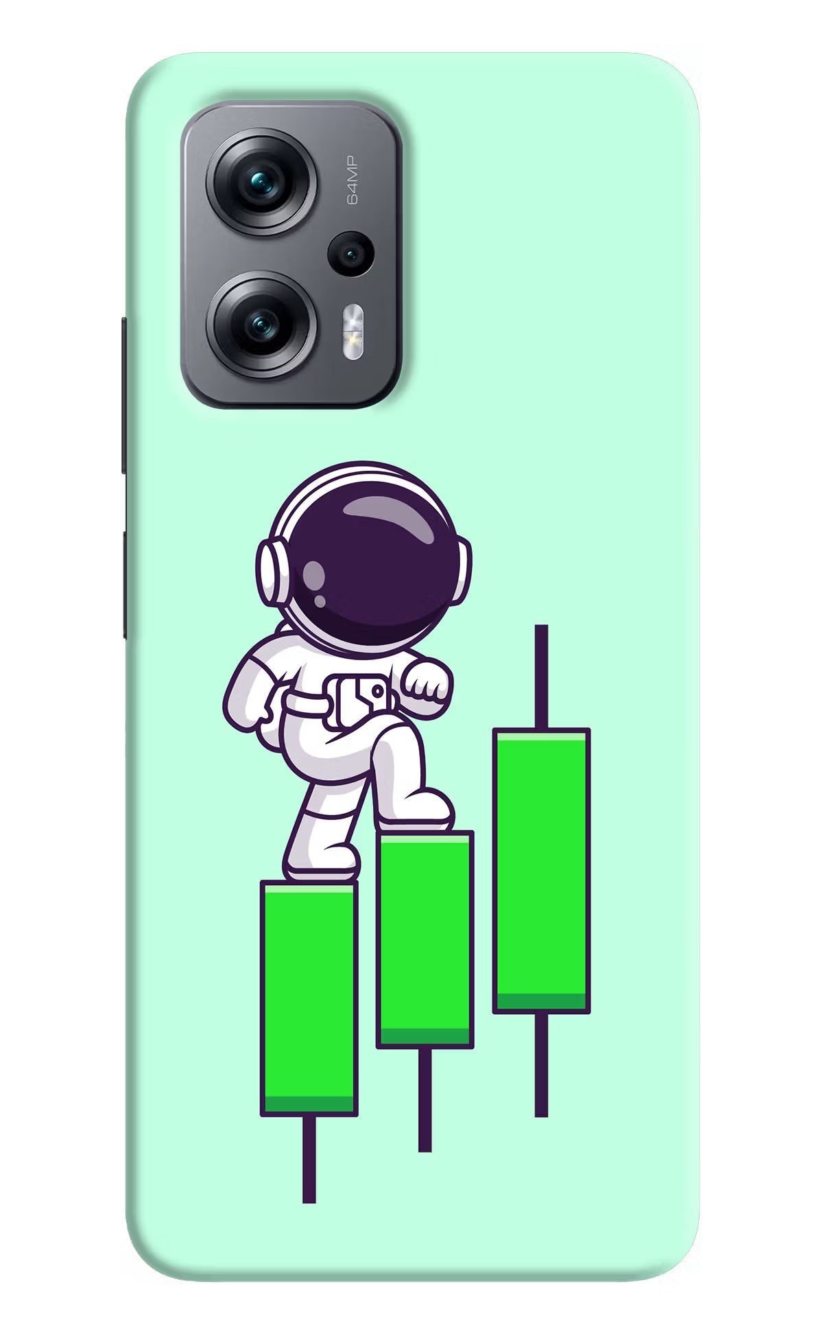 Astronaut Trader Redmi K50i Hard Case Back Cover by Casekaro