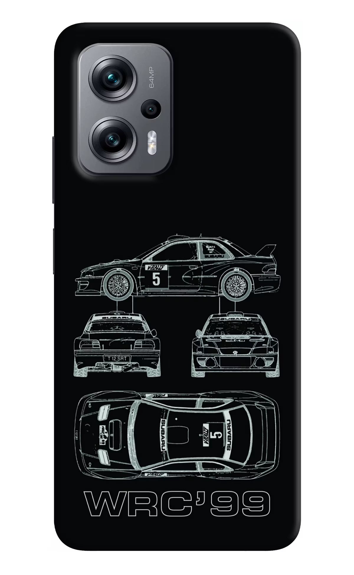 WRC'99 Redmi K50i Hard Case Back Cover by Casekaro