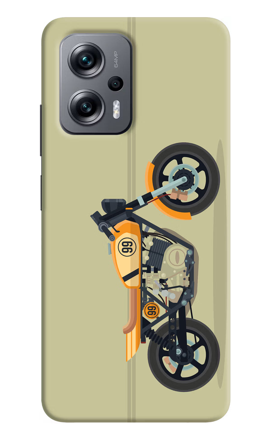 Vertical Speedster Redmi K50i Back Cover, Hard case