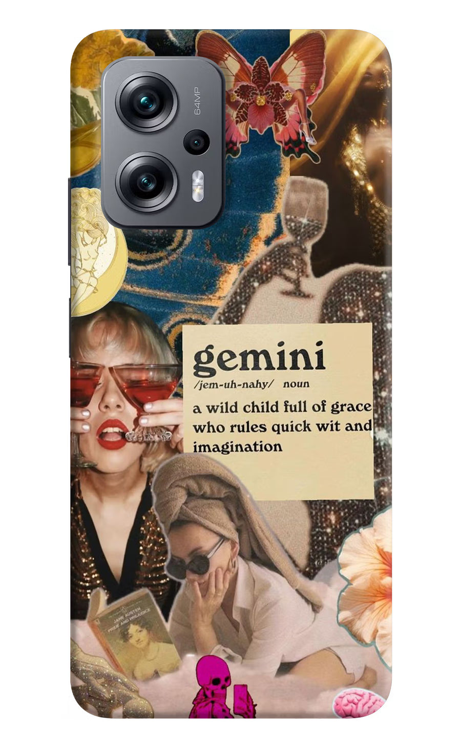 Gemini Zodiac Redmi K50i Back Cover, Hard case