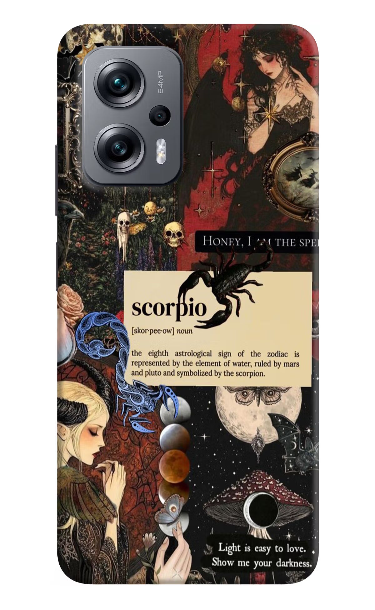 Scorpio Zodiac Redmi K50i Hard Case Back Cover by Casekaro