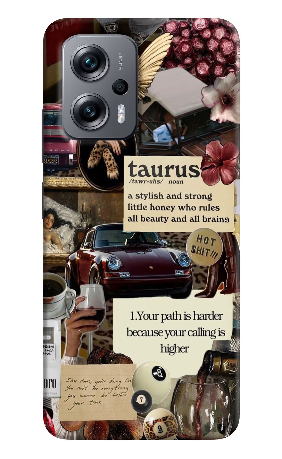 Taurus Zodiac Redmi K50i Hard Case Back Cover by Casekaro