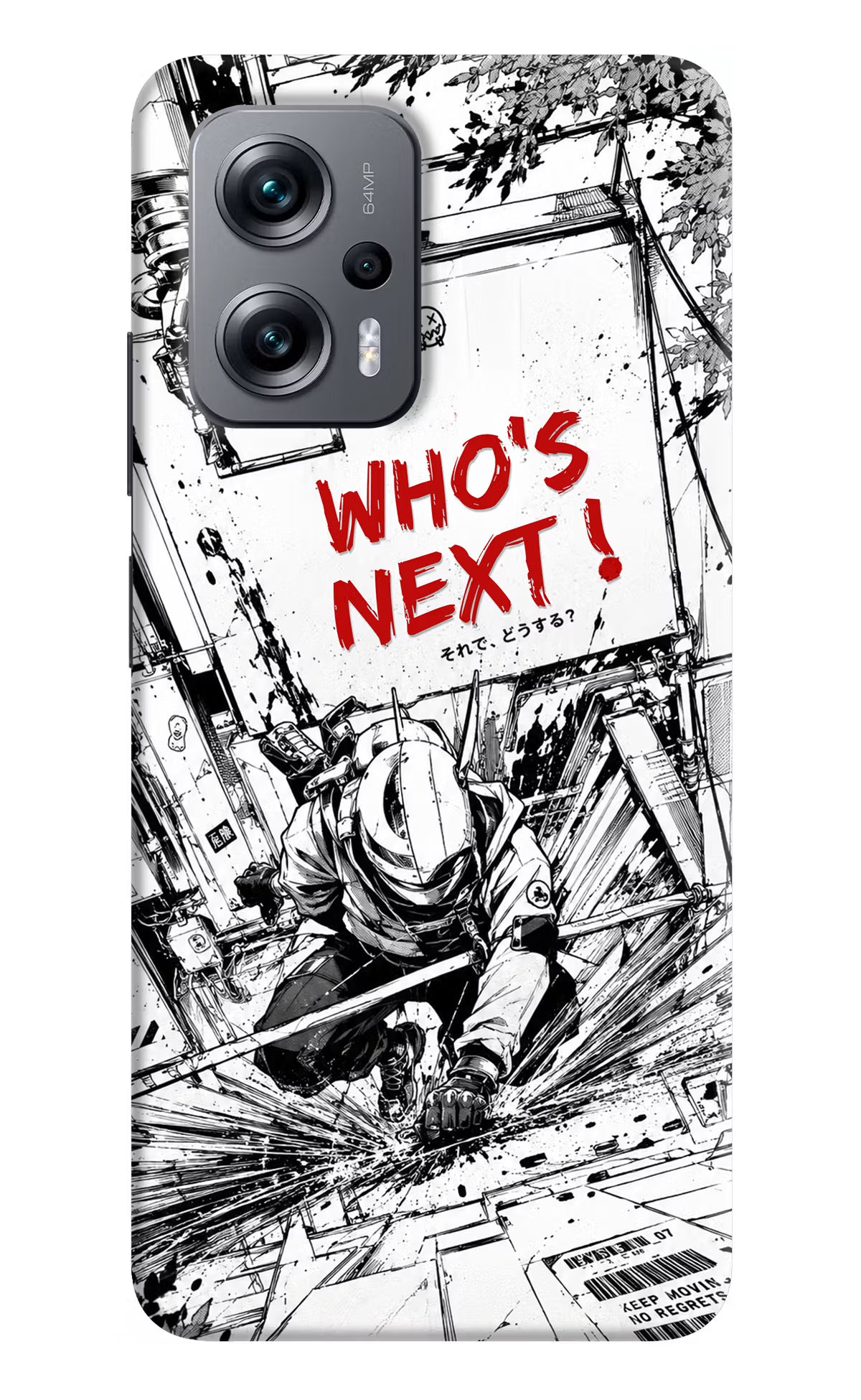 Who's Next Redmi K50i Hard Case Back Cover by Casekaro