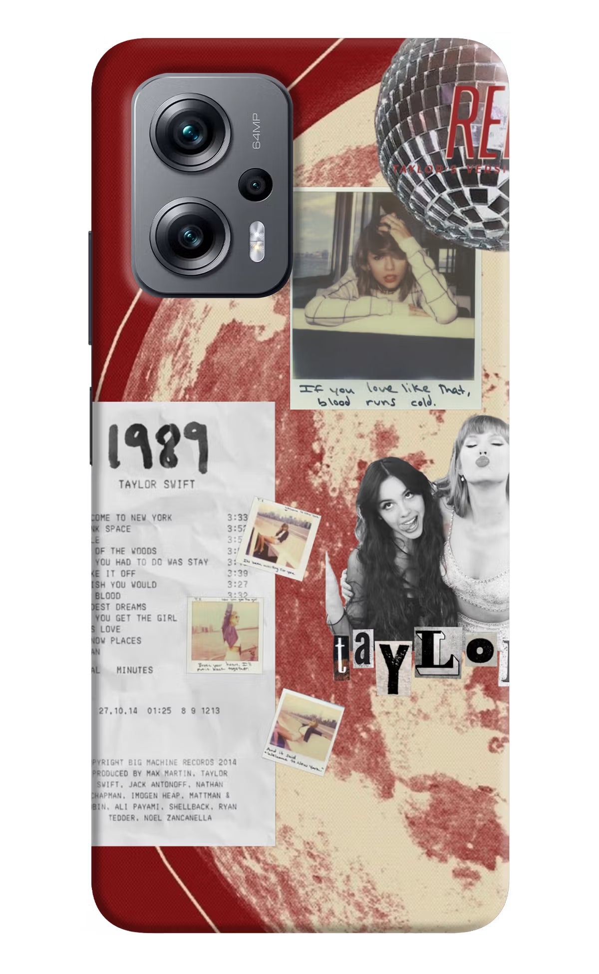 Taylor Swift Redmi K50i Back Cover