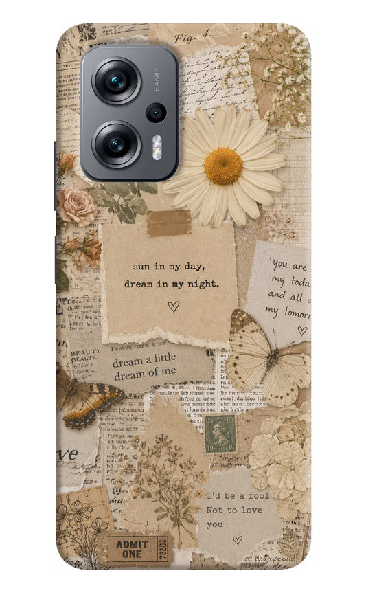 Vintage case Redmi K50i Hard Case Back Cover by Casekaro