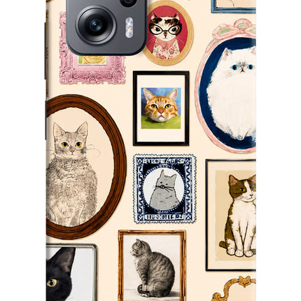 Mirror Cats Redmi K50i Hard Case Back Cover by Casekaro