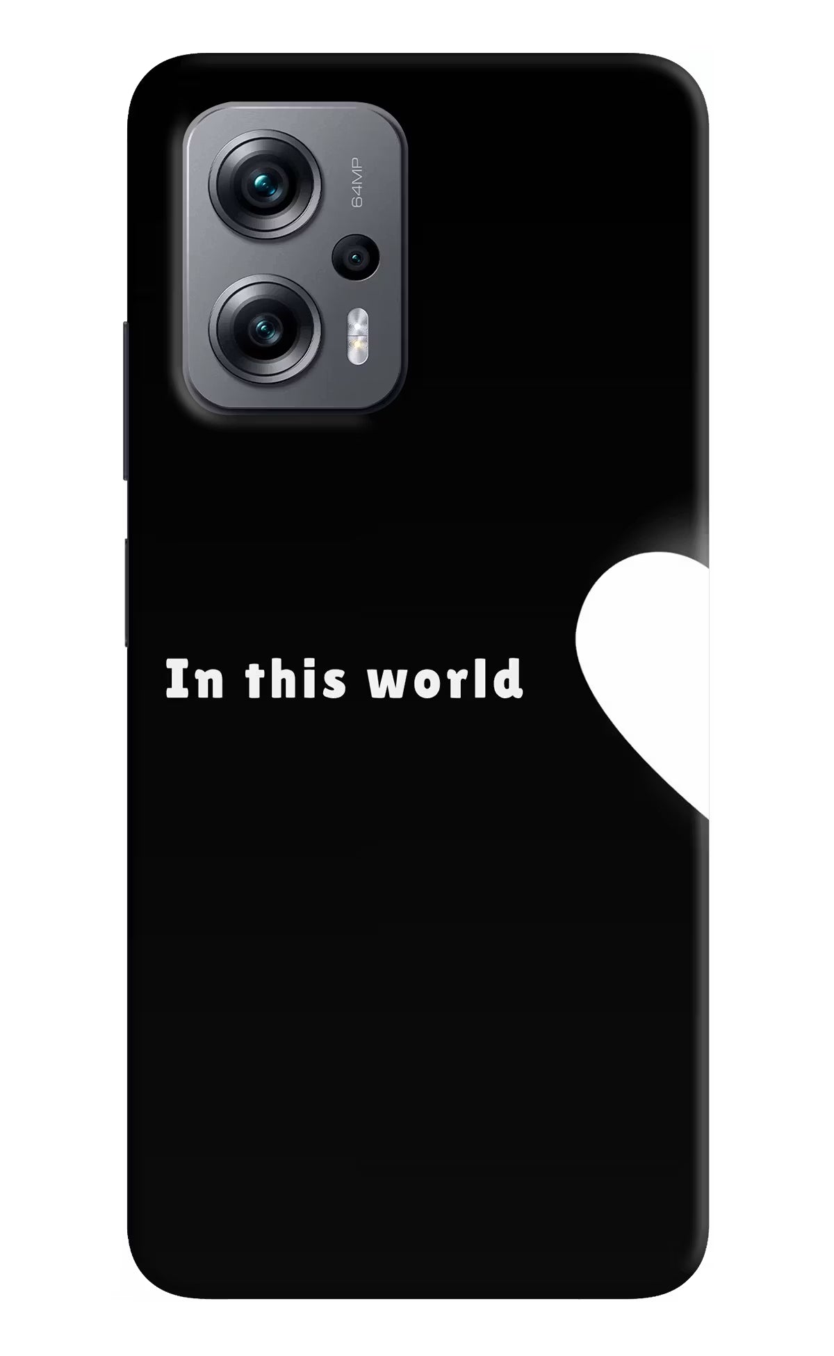 This World Redmi K50i Hard Case Back Cover by Casekaro