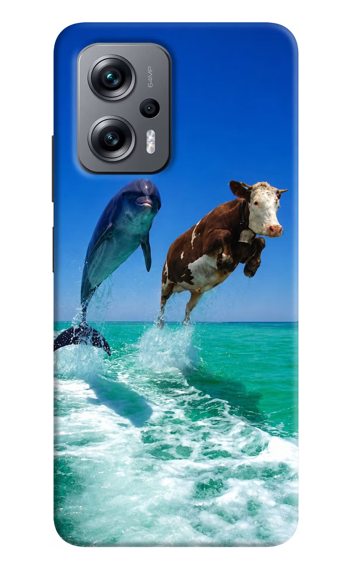 Dolphin vs Cow Redmi K50i Back Cover