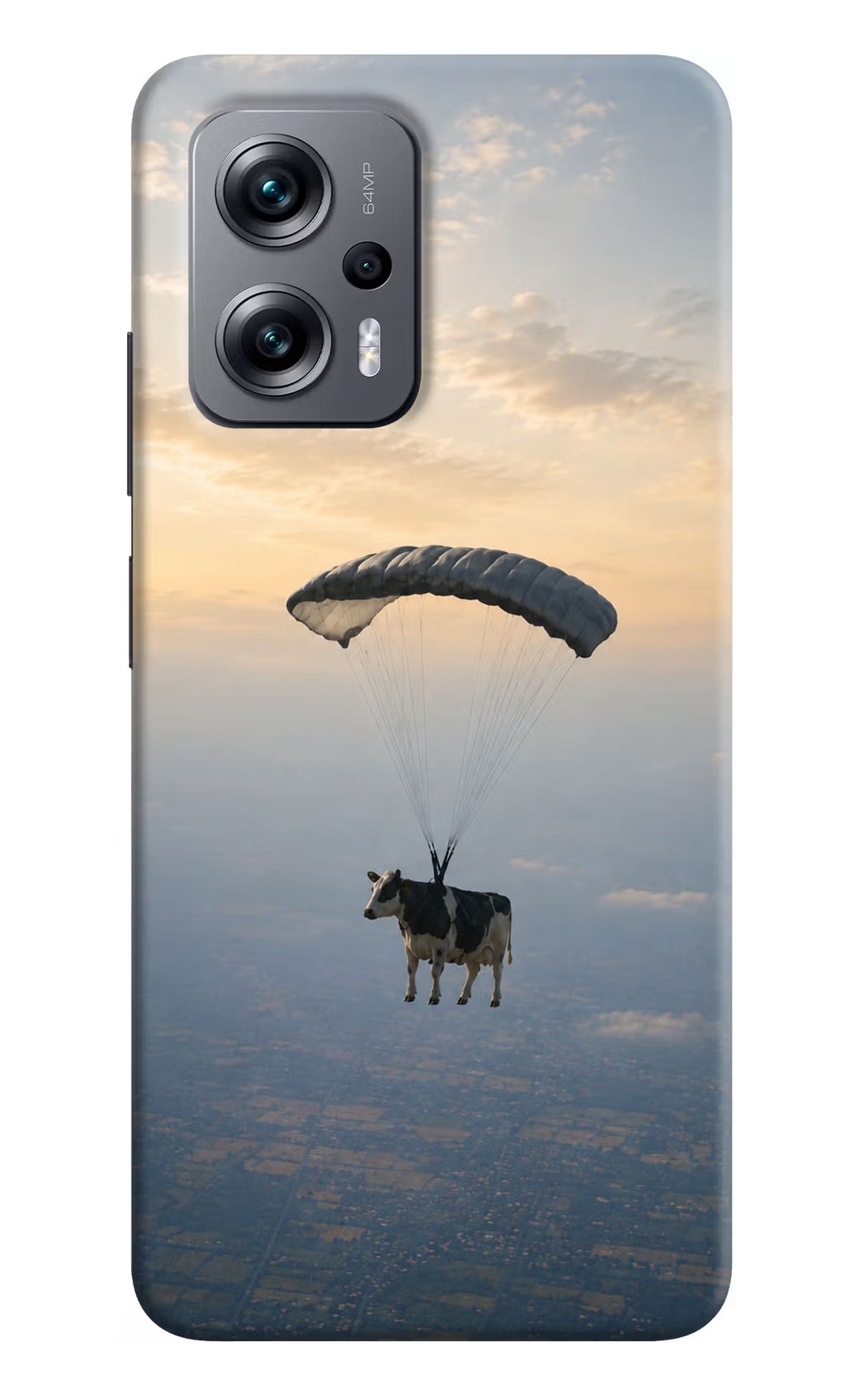 Skydiving Cow Redmi K50i Back Cover