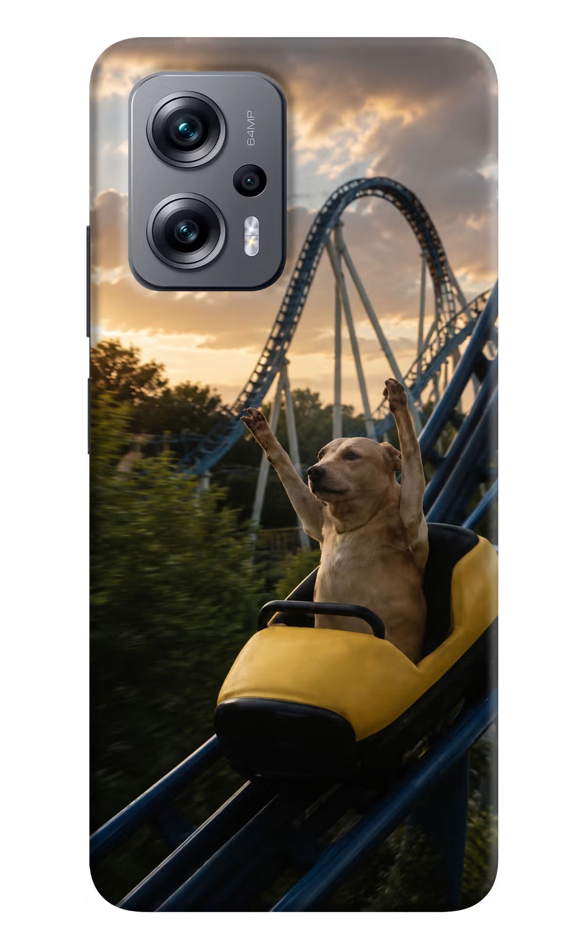 Rollercoaster Dog Redmi K50i Back Cover