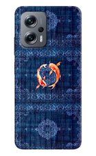Koi Blue Redmi K50i Back Cover