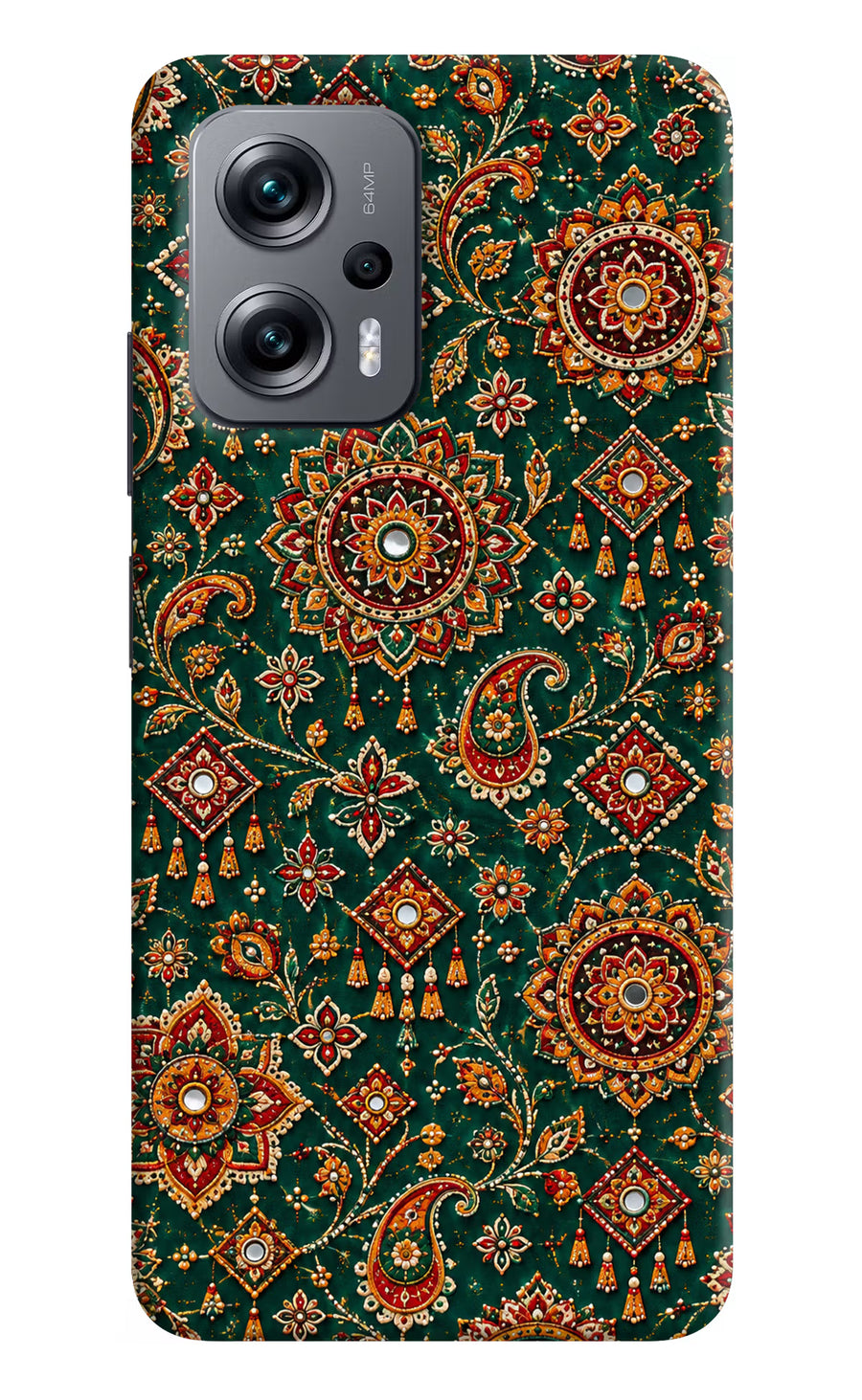 Green Pataka Redmi K50i Back Cover, Hard case