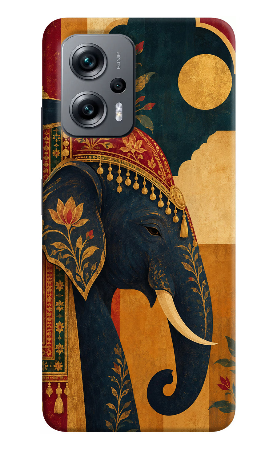 Royal Elephant Redmi K50i Back Cover, Hard case
