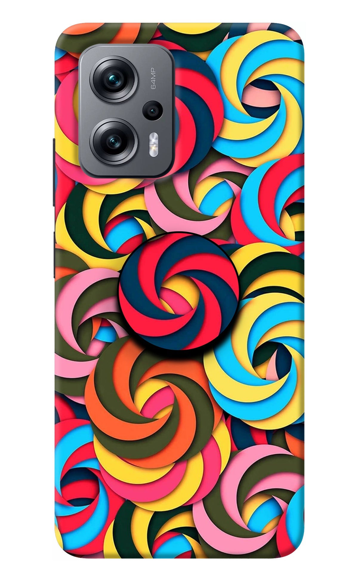 Spiral Pattern Redmi K50i Pop Case