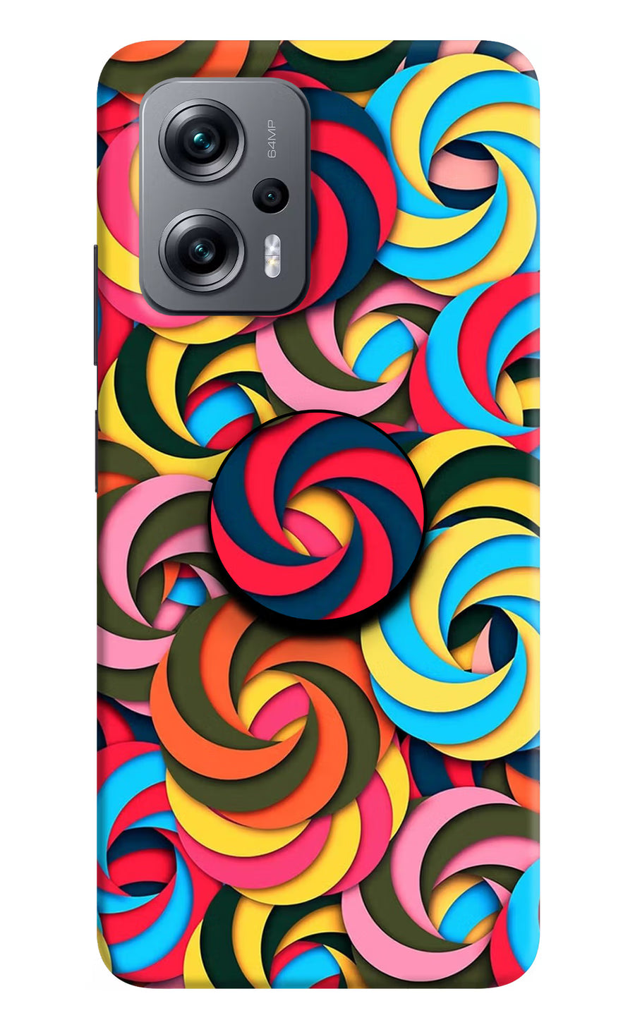 Spiral Pattern Redmi K50i Pop Case, Hard case