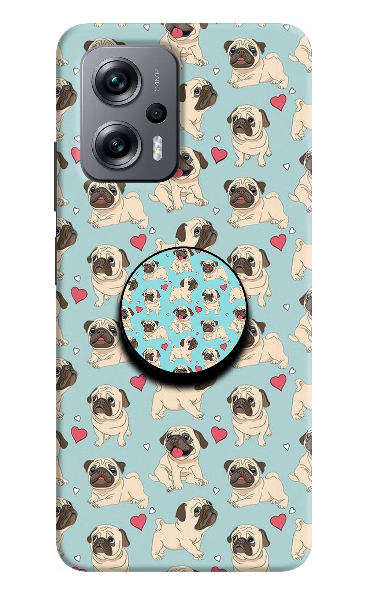 Pug Dog Redmi K50i Pop Case by Casekaro