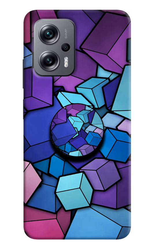 Cubic Abstract Redmi K50i Pop Case by Casekaro