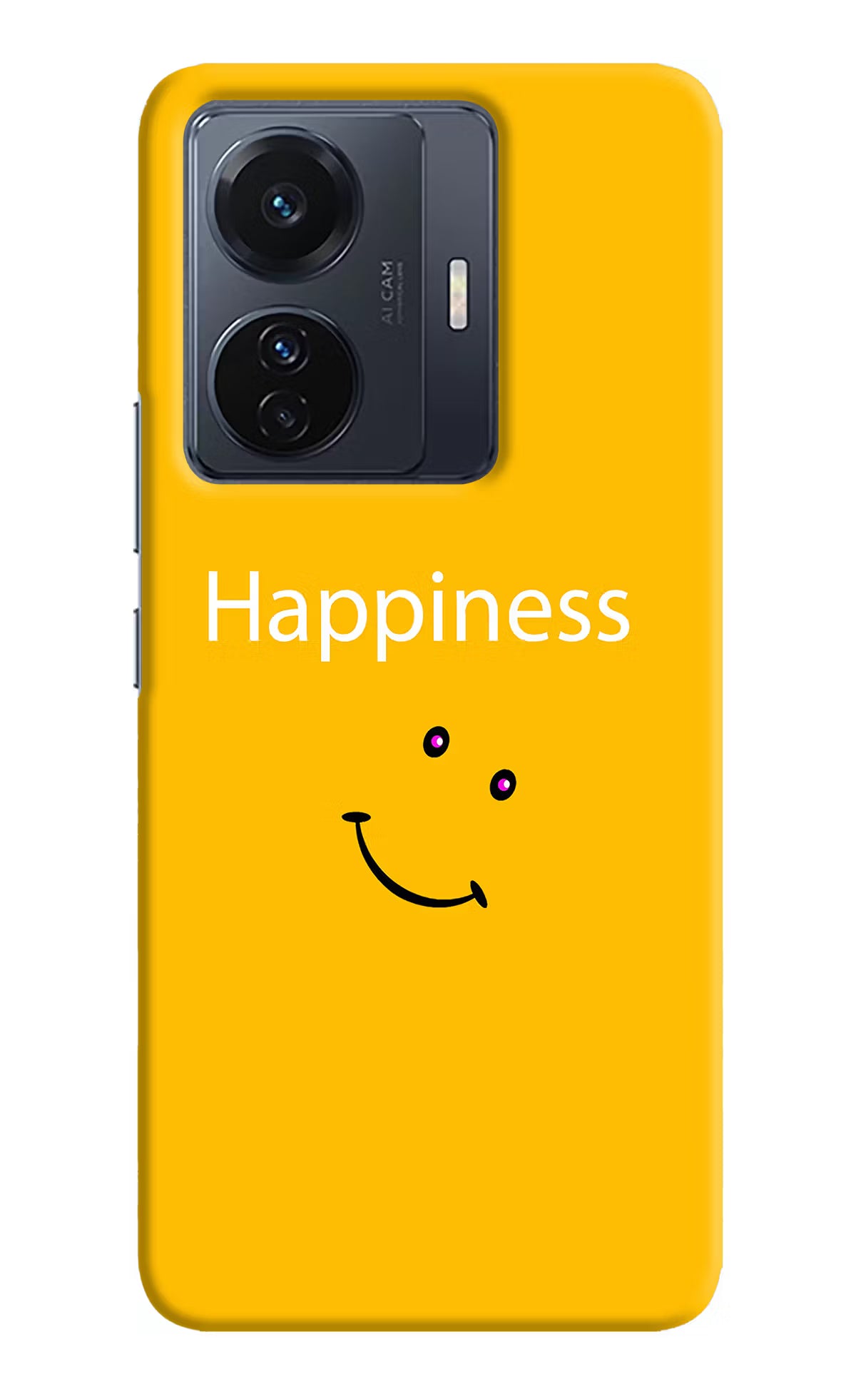 Happiness With Smiley Vivo T1 Pro 5G Hard Case Back Cover by Casekaro