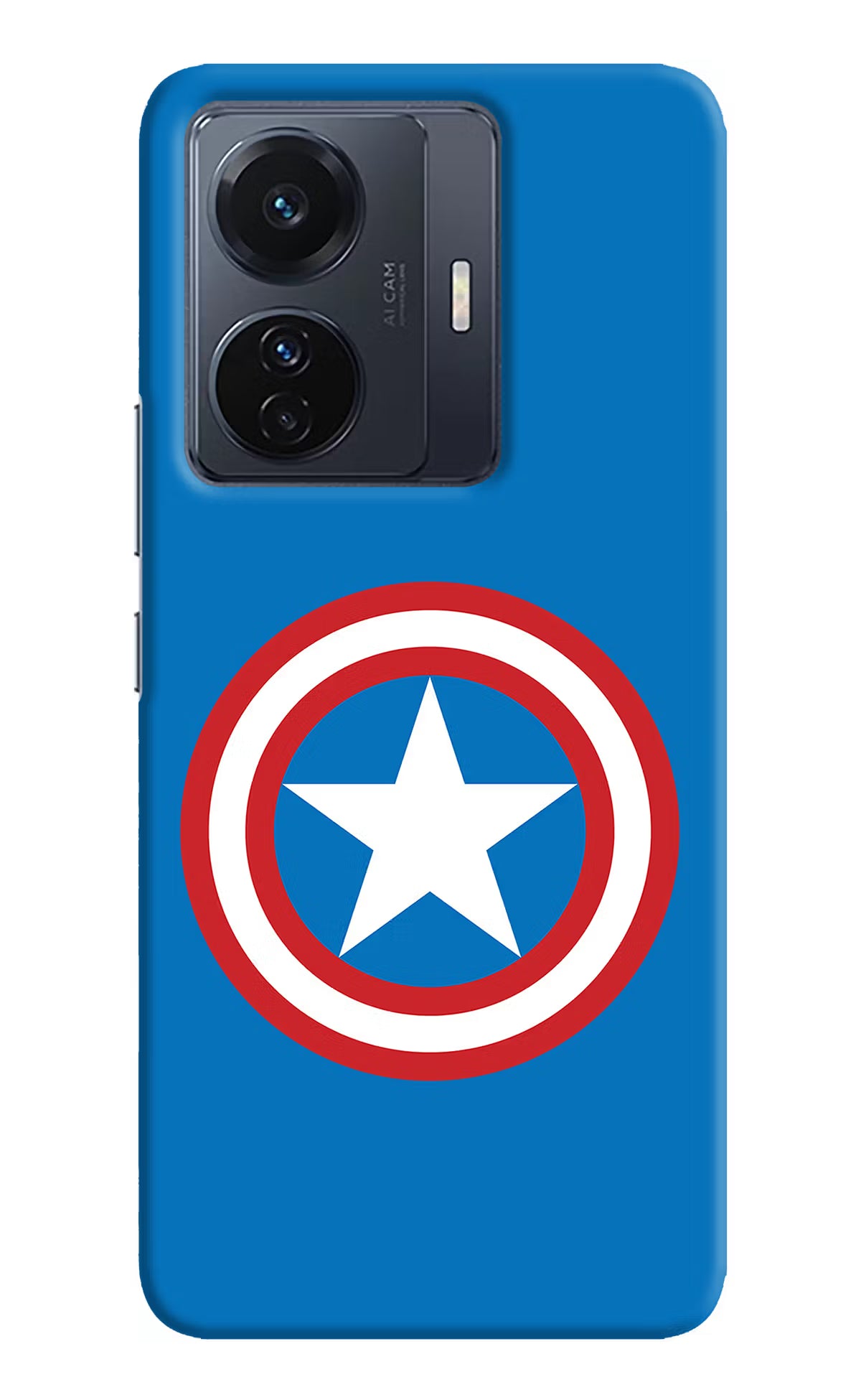 Captain America Logo Vivo T1 Pro 5G Hard Case Back Cover by Casekaro