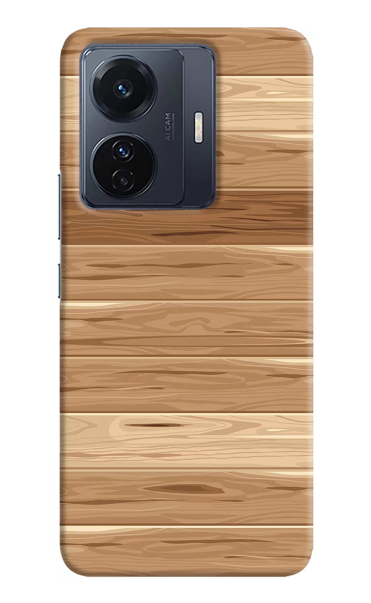 Wooden Vector Vivo T1 Pro 5G Hard Case Back Cover by Casekaro