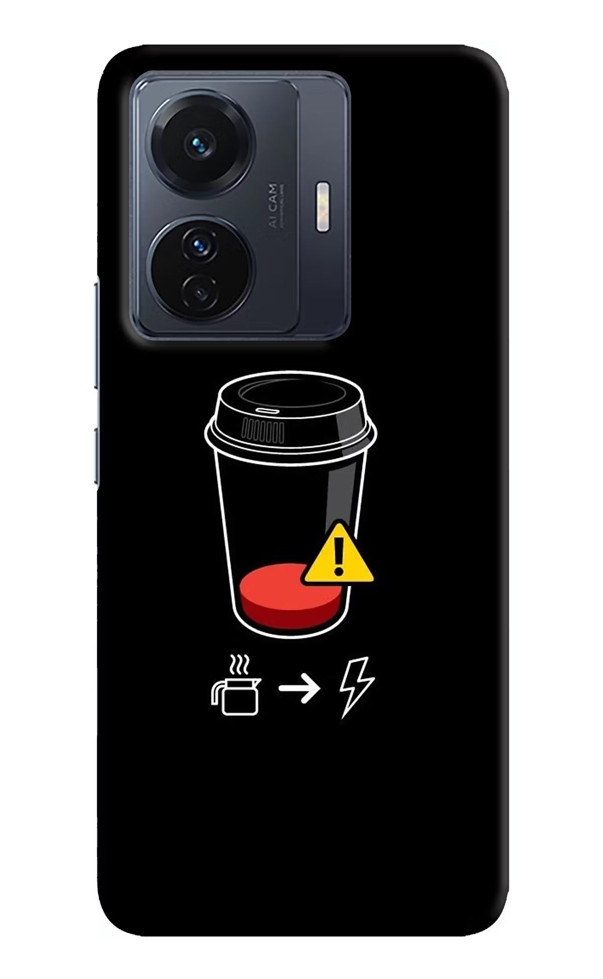 Coffee Vivo T1 Pro 5G Hard Case Back Cover by Casekaro