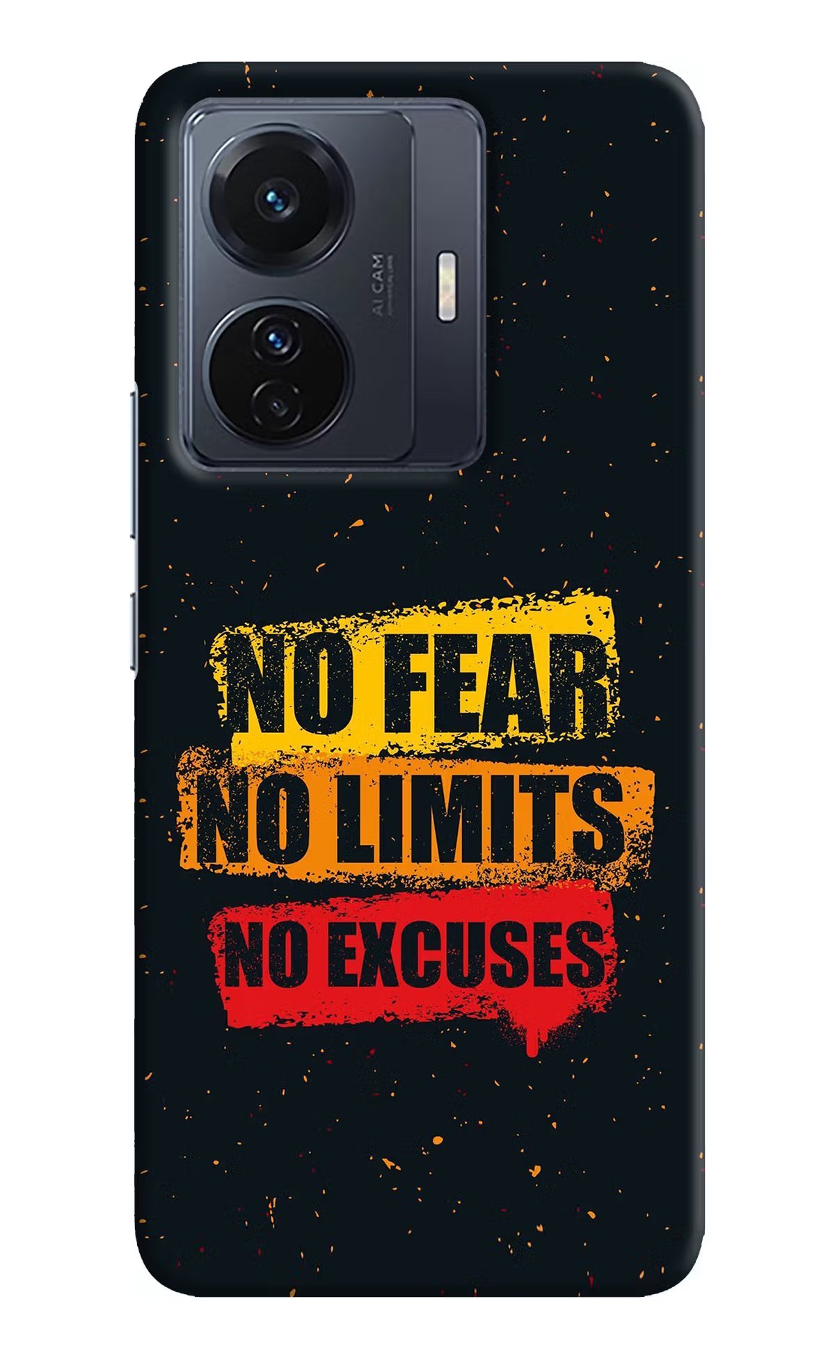 No Fear No Limits No Excuse Vivo T1 Pro 5G Hard Case Back Cover by Casekaro