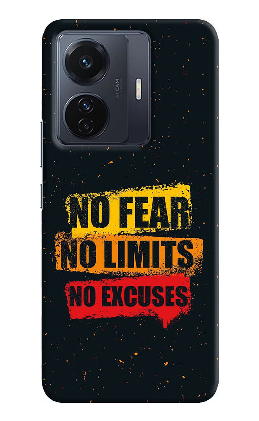 No Fear No Limits No Excuse Vivo T1 Pro 5G Hard Case Back Cover by Casekaro