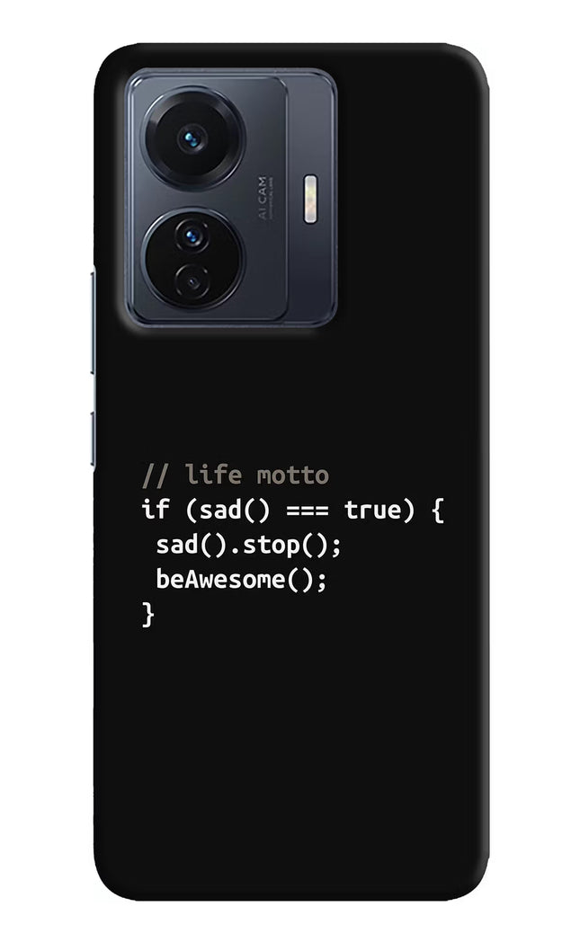 Life Motto Code Vivo T1 Pro 5G Hard Case Back Cover by Casekaro