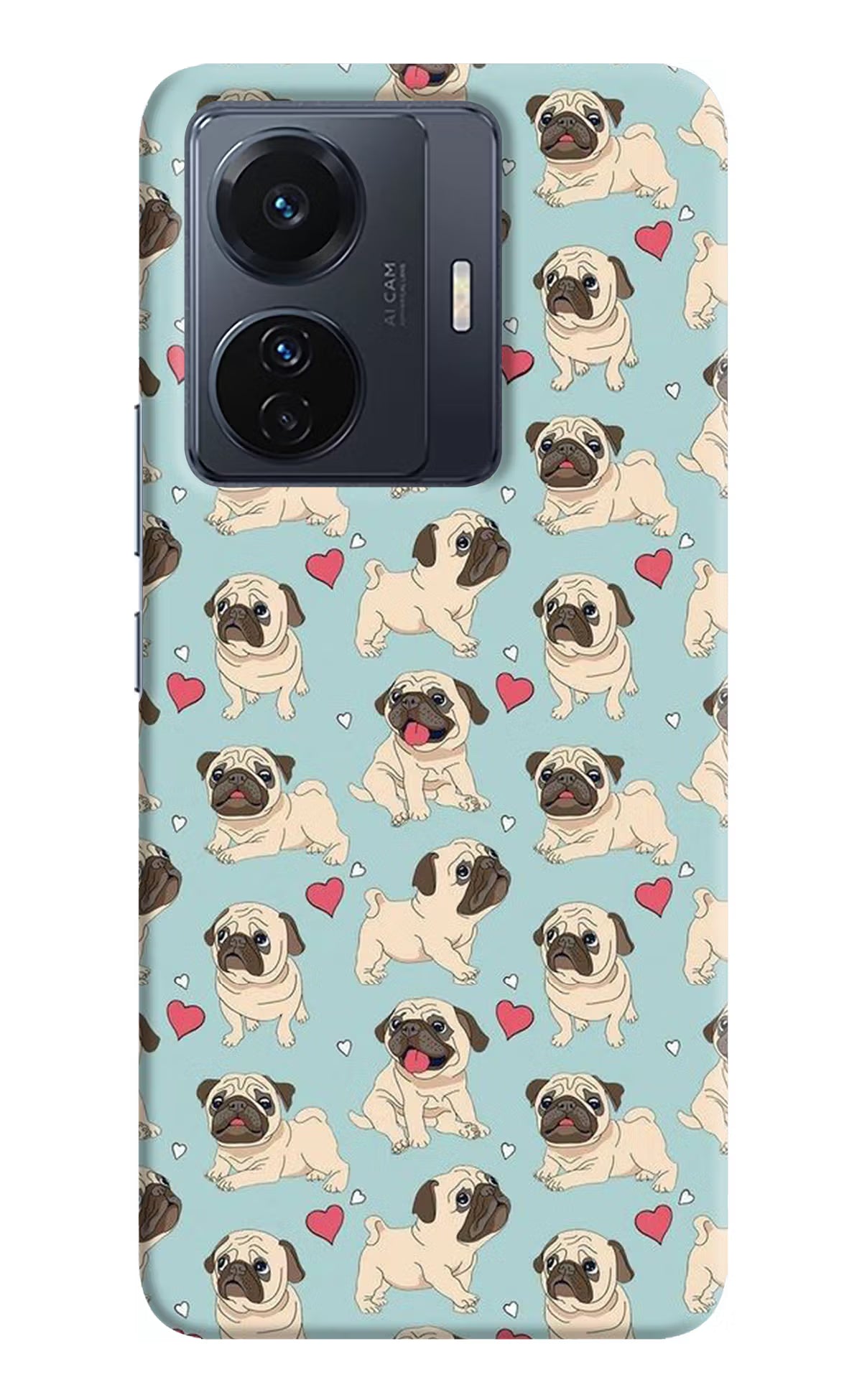 Pug Dog Vivo T1 Pro 5G Hard Case Back Cover by Casekaro