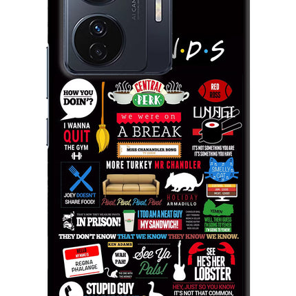 FRIENDS Vivo T1 Pro 5G Hard Case Back Cover by Casekaro