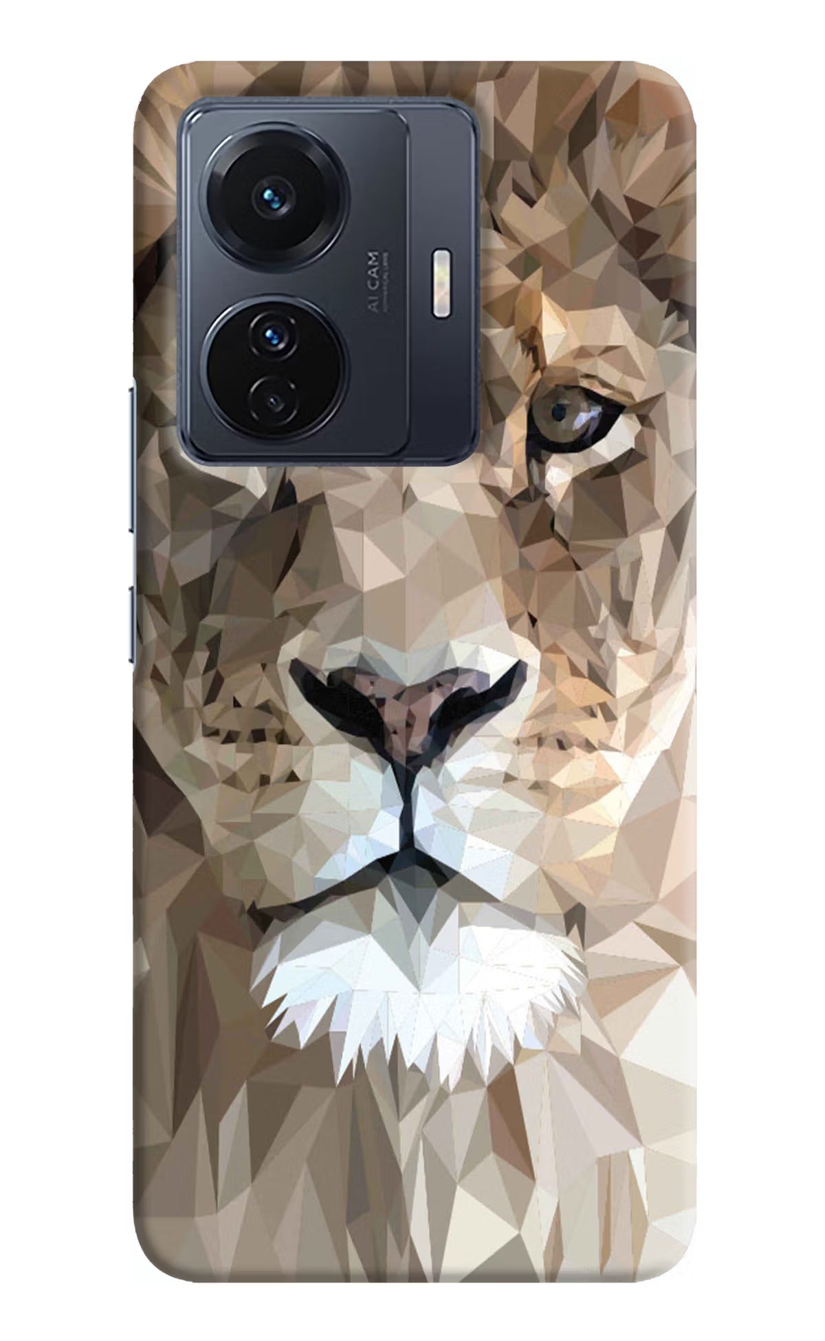 Lion Art Vivo T1 Pro 5G Hard Case Back Cover by Casekaro