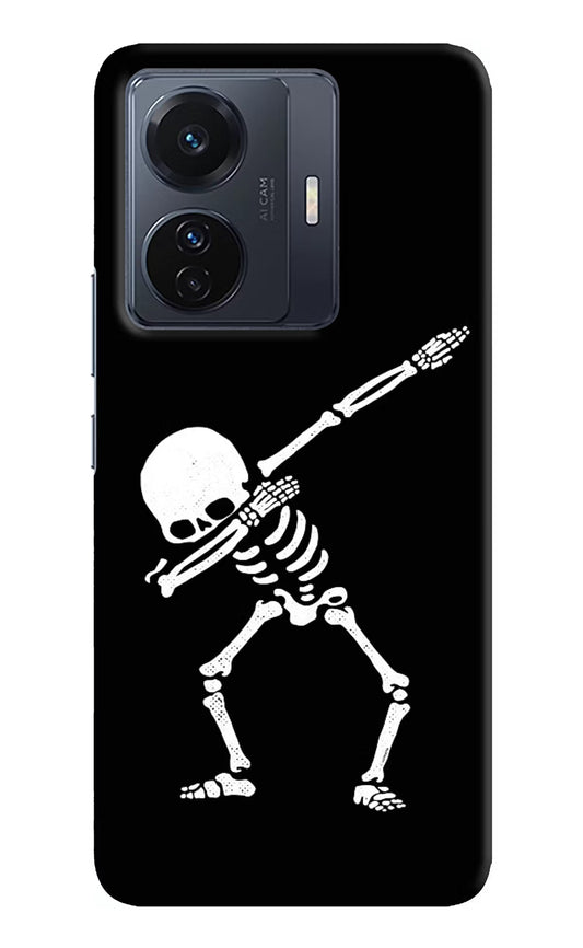 Dabbing Skeleton Art Vivo T1 Pro 5G Hard Case Back Cover by Casekaro